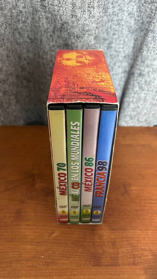 Box set 4 DVDs — Las mejores escenas del fútbol mexicano en los mundiales
