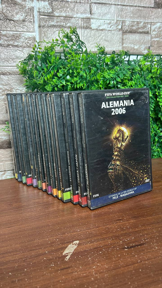 Colección DVDs Copa Mundial de la FIFA 1930–2006 (14 discos) — “FIFA World Cup DVD Collection FALTA 1