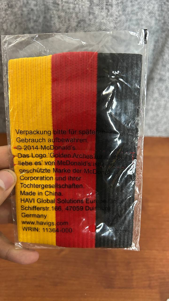 Banda de capitán KAPITÄN McDonald’s (Alemania) 2014 - SELLADA